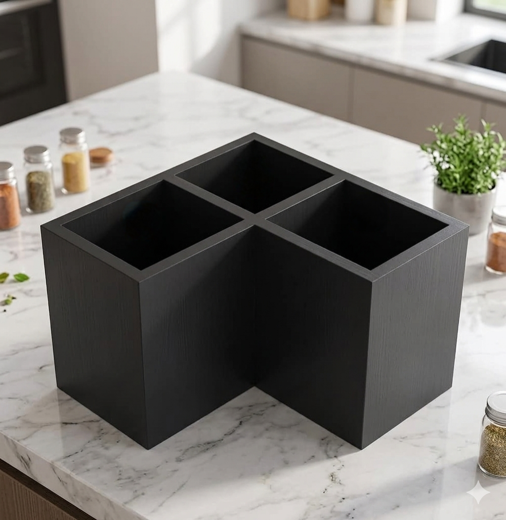 Wooden Kitchen Utensils Holder