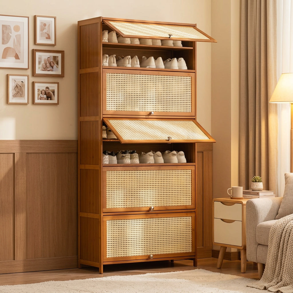 11 Layer Bamboo Shoe Storage Cabinet