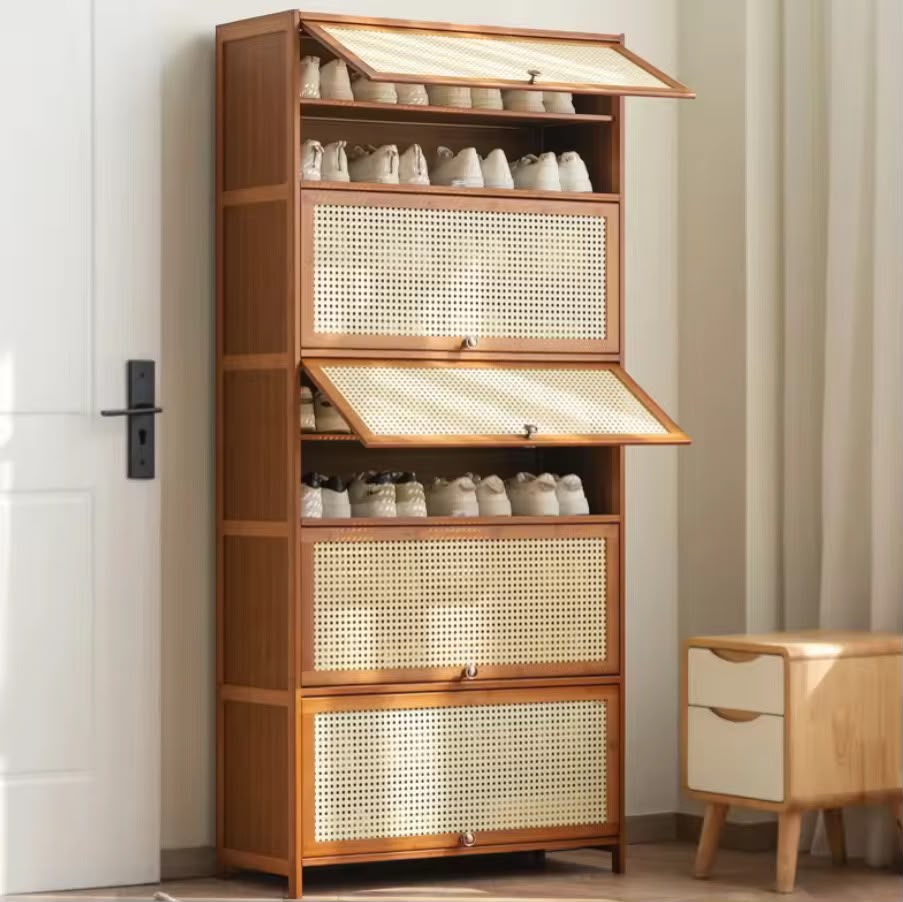 11 Layer Bamboo Shoe Storage Cabinet