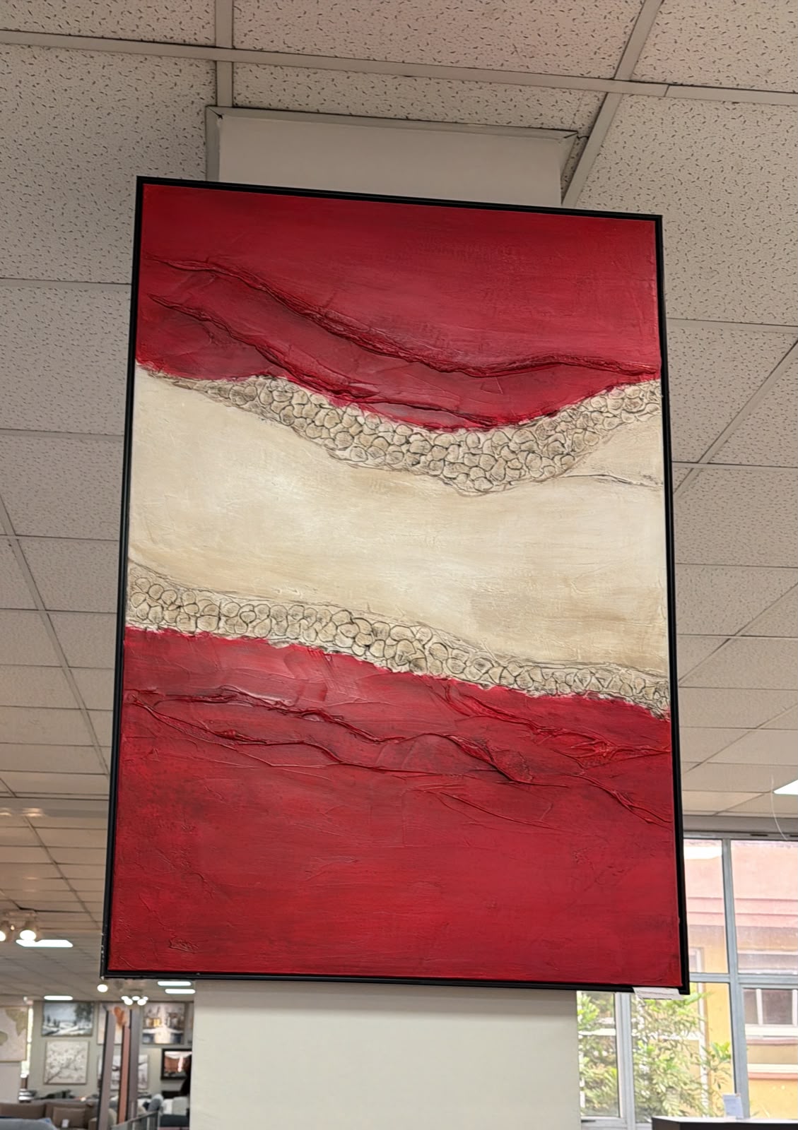 Abstract Oil Painting With Frame