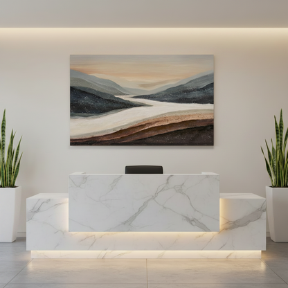 Framed Landscape Printed Oil Painting Wall Art – 120 × 80 cm