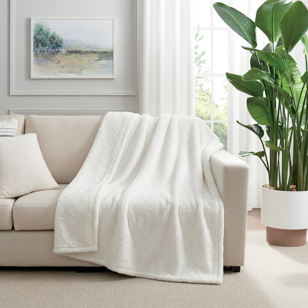 6x6 Double-Sided Sherpa Blanket