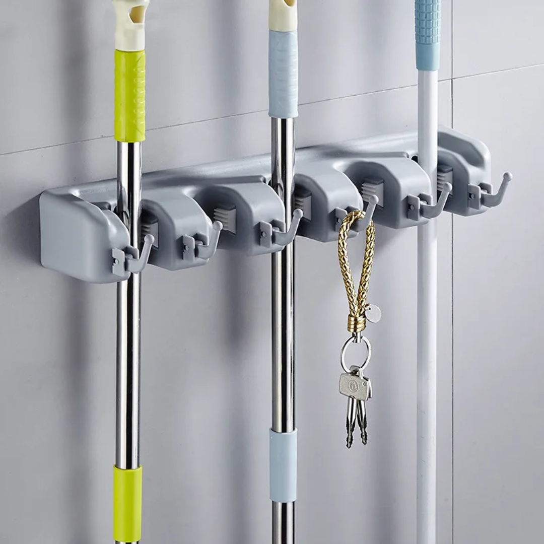 Broom & Mop Holder Organizer
