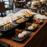 Stoneware Rectangular Black Plate