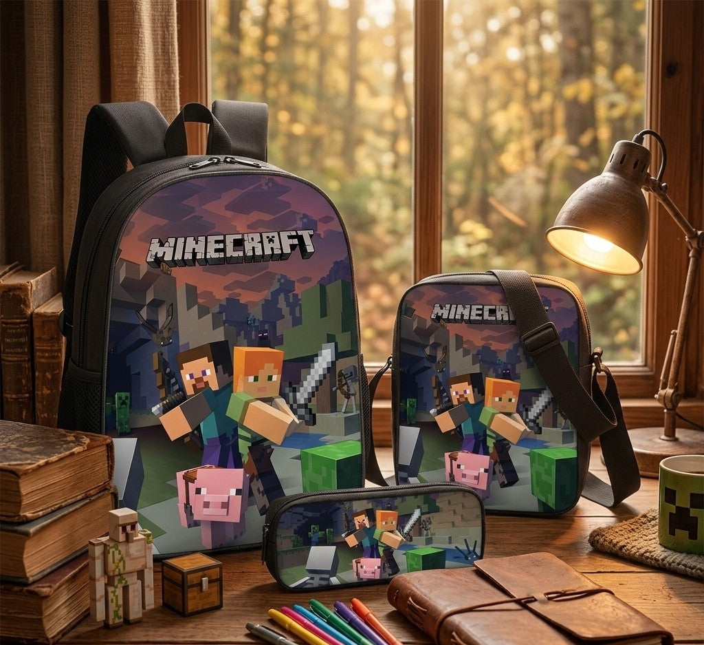 3-in-1 Roblox Themed Backpack Set