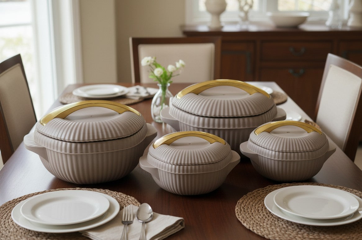 4Pcs Insulated Hotpot Set