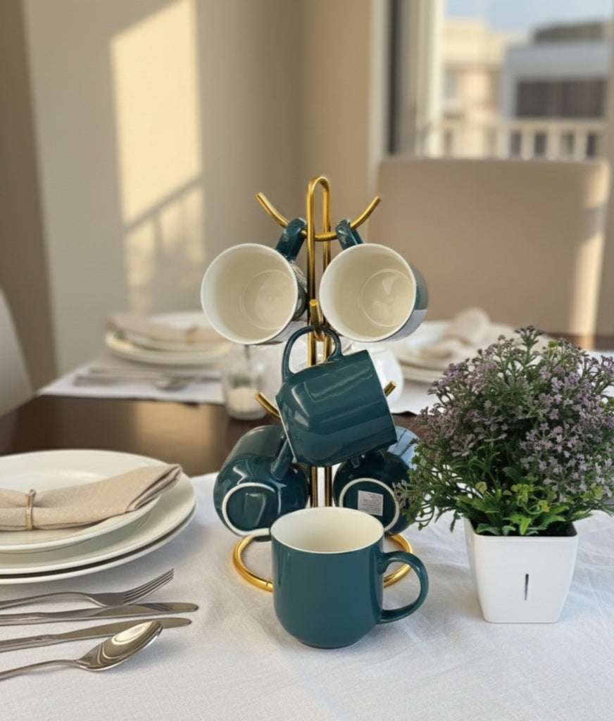 6Pcs Unique Ceramic Mug Set