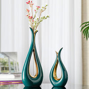 Set of 2 donut-shaped flower vases, decorative and modern, perfect for fresh or artificial flowers at home or office. 