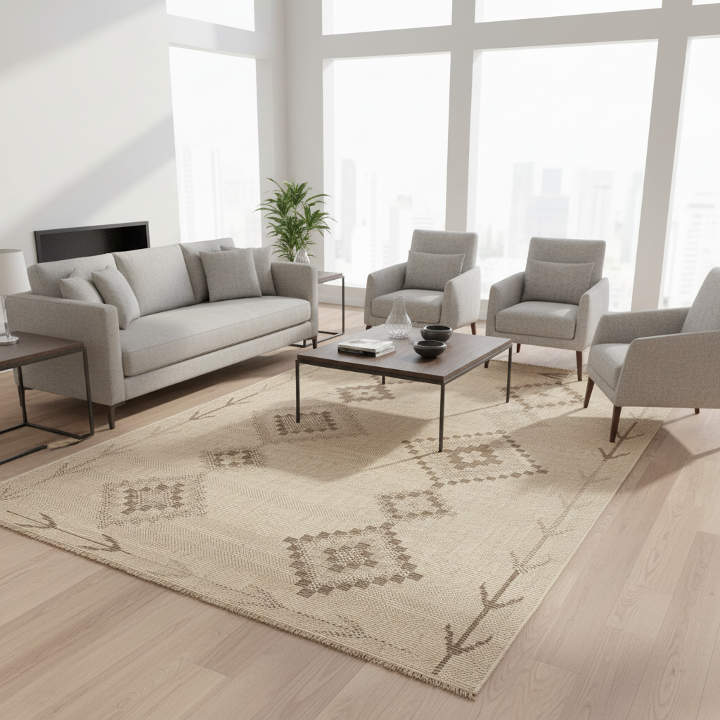 Vedantu Diamond Shape Pattern Carpet Rug