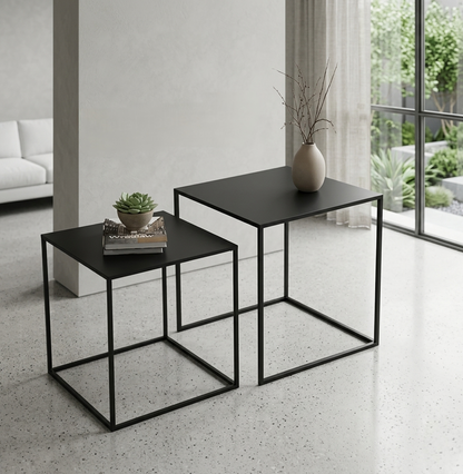 2-In-1 Nordic Metallic Side Table