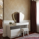 Retractable Dressing Table With LED Light