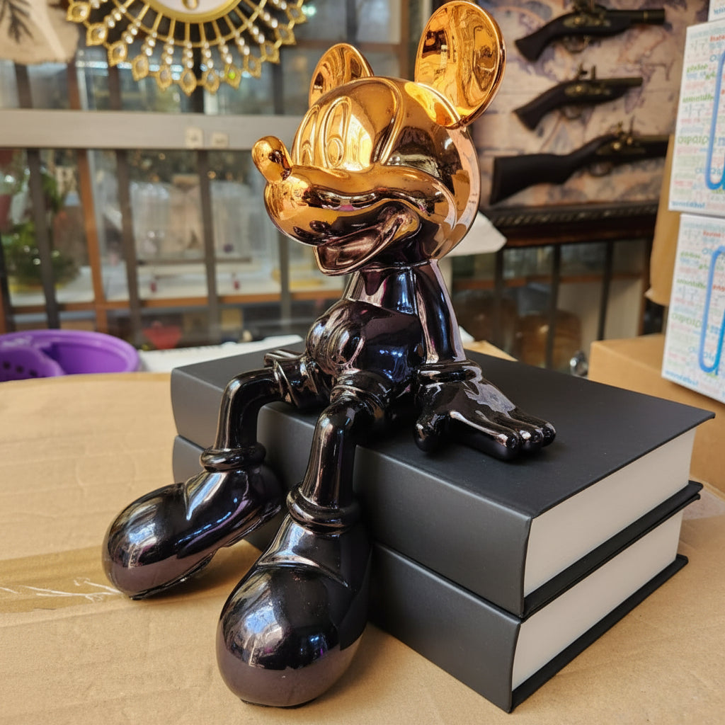 Sitting Mouse Character Statue