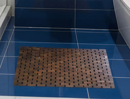 Bamboo Wood Bath Mat 40x60cm