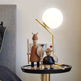 Black Glass Table Lamp