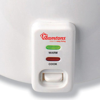 Ramtons  Rice Cooker + Steamer 2.8 Litres White – RM/290
