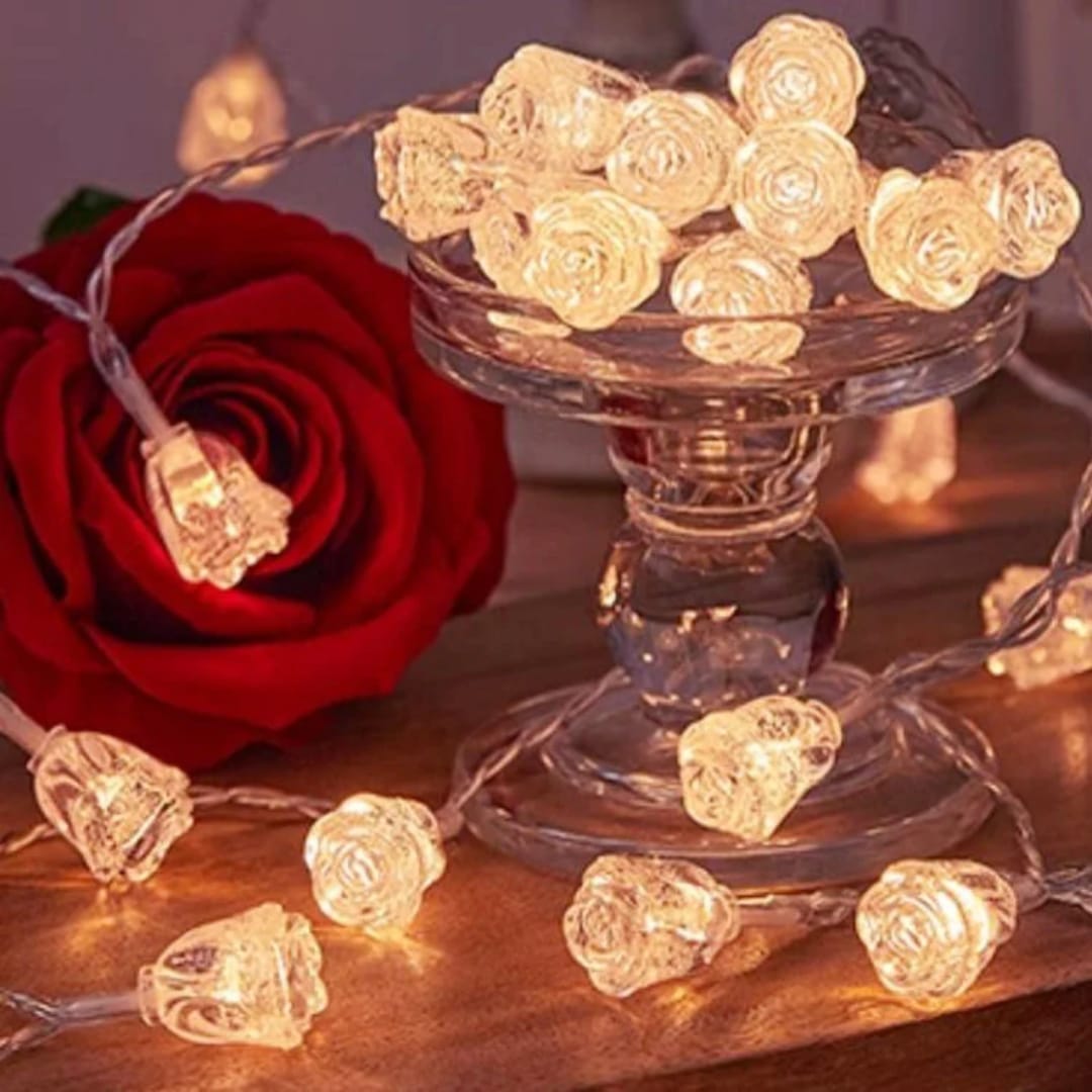 10 Meter Christmas Flower Shaped Led Fairy Lights With Remote