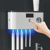 Electric Toothbrush UV Sterilizer & Toothpaste Dispenser