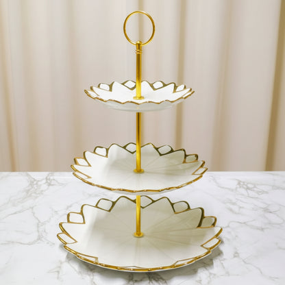Cream White & Gold Dining Fruit Holder