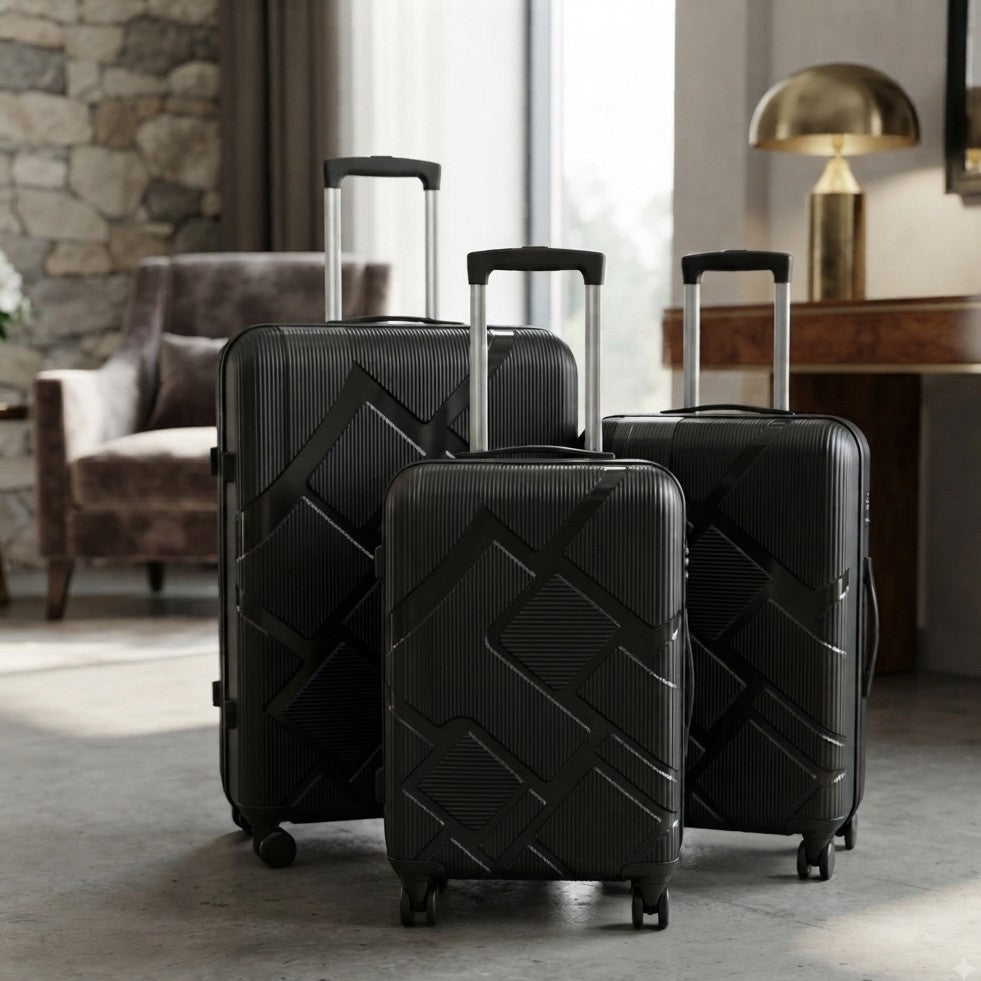 3Piece Suitcase Set with Double Zip