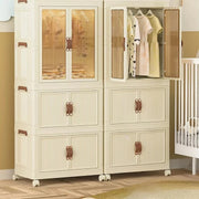 Stackable 3-Level Plastic Portable Wardrobe/Closet