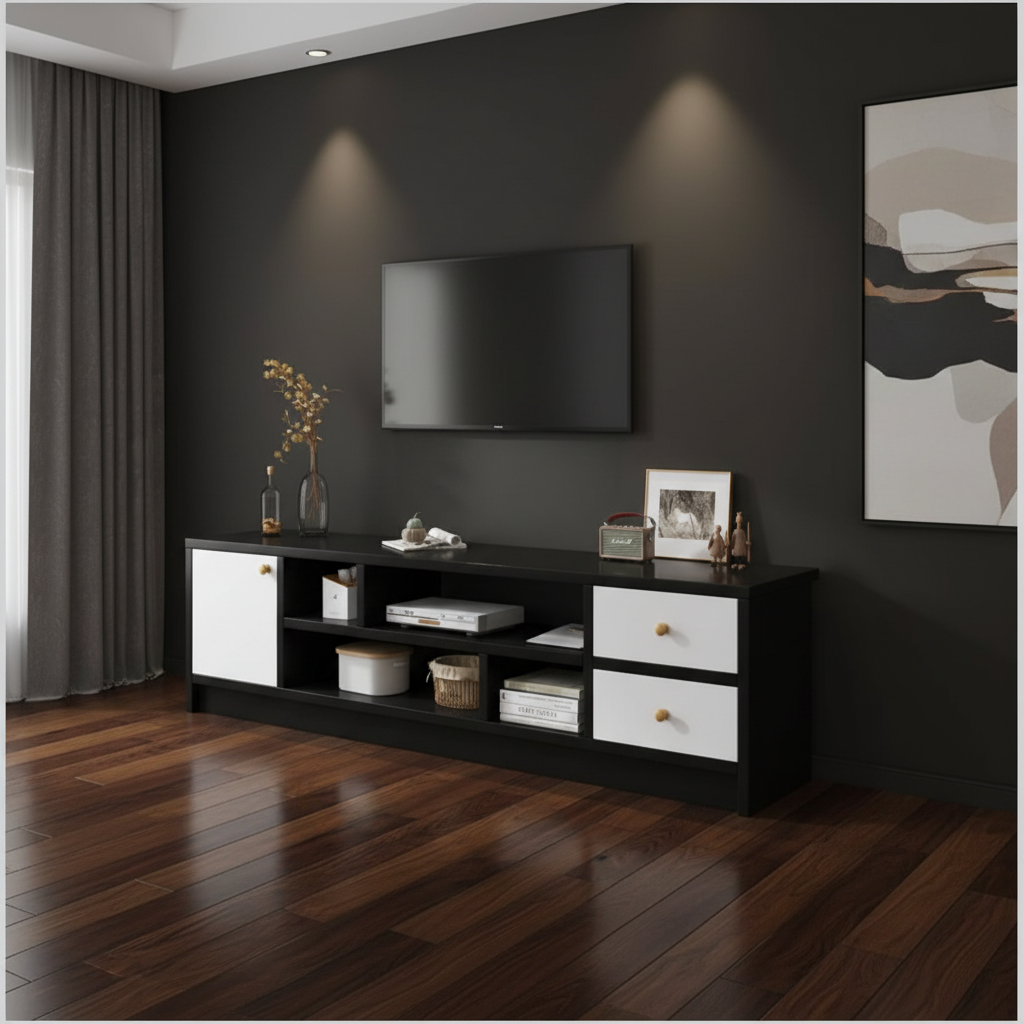TV Cabinet  and Television Stand with Storage Organizer