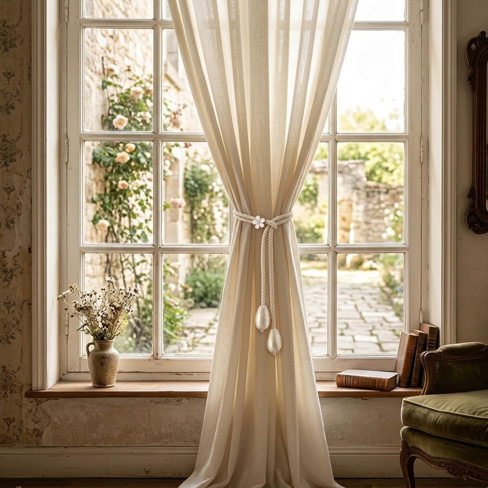A Pair Fabric Adjustable Curtain Tieback