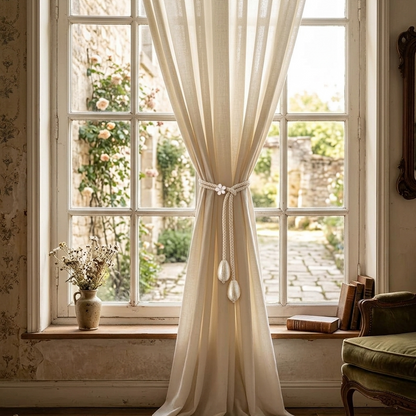 A Pair Fabric Adjustable Curtain Tieback