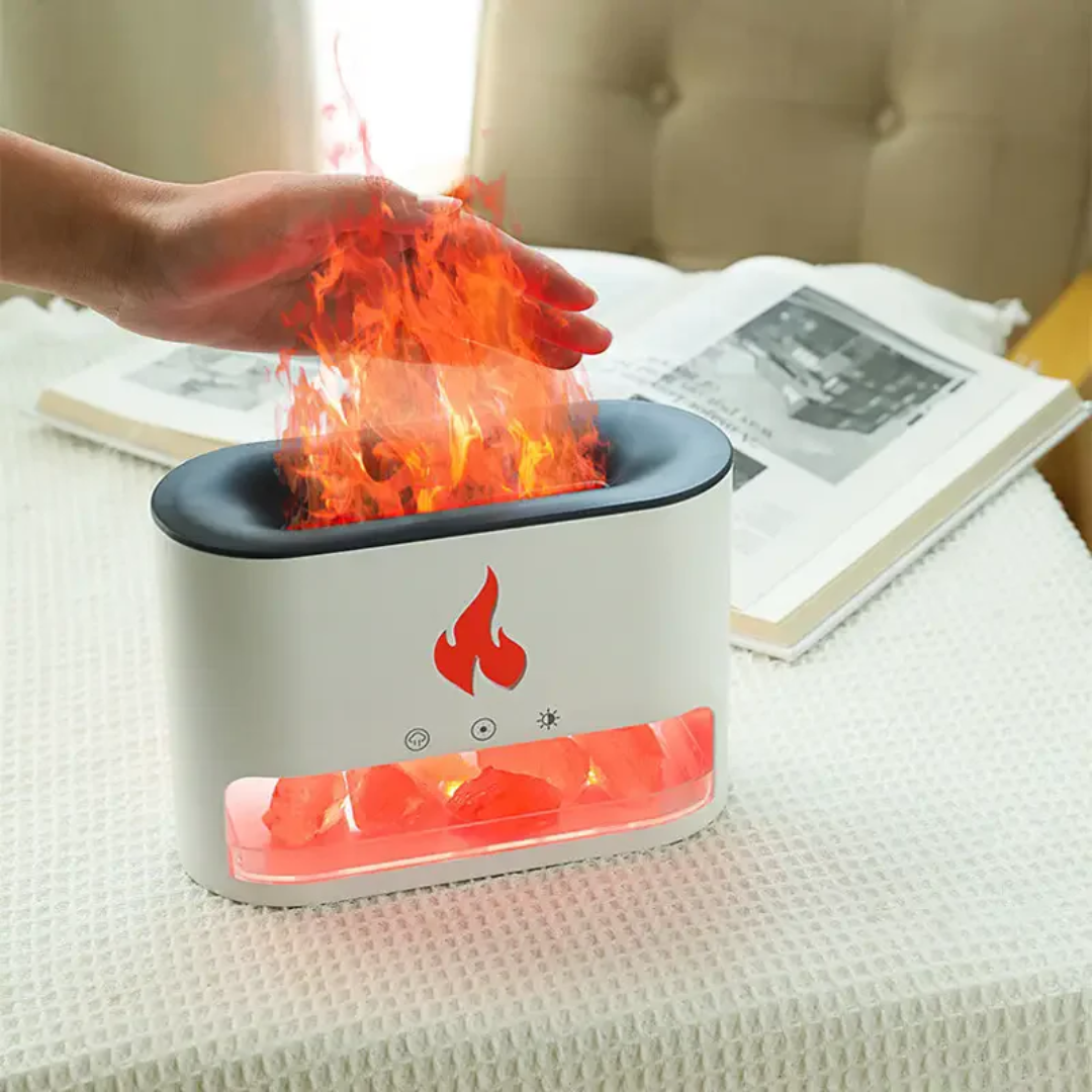 10W Salt Stone Fireplace Aroma Diffuser Humidifier