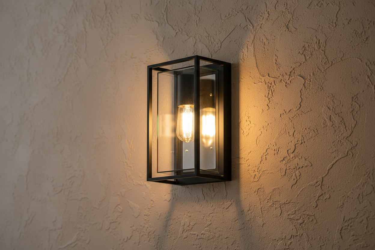 Black Aluminium Outdoor Wall Light-LL 5005-BK