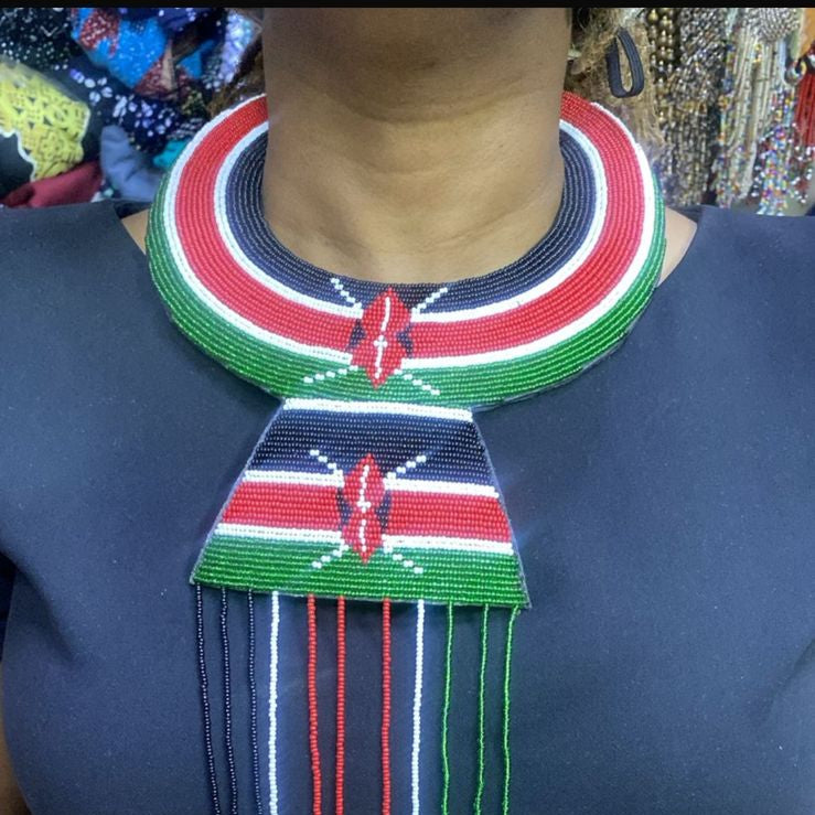Maasai Ceremonial Handcrafted African Beaded  Necklace