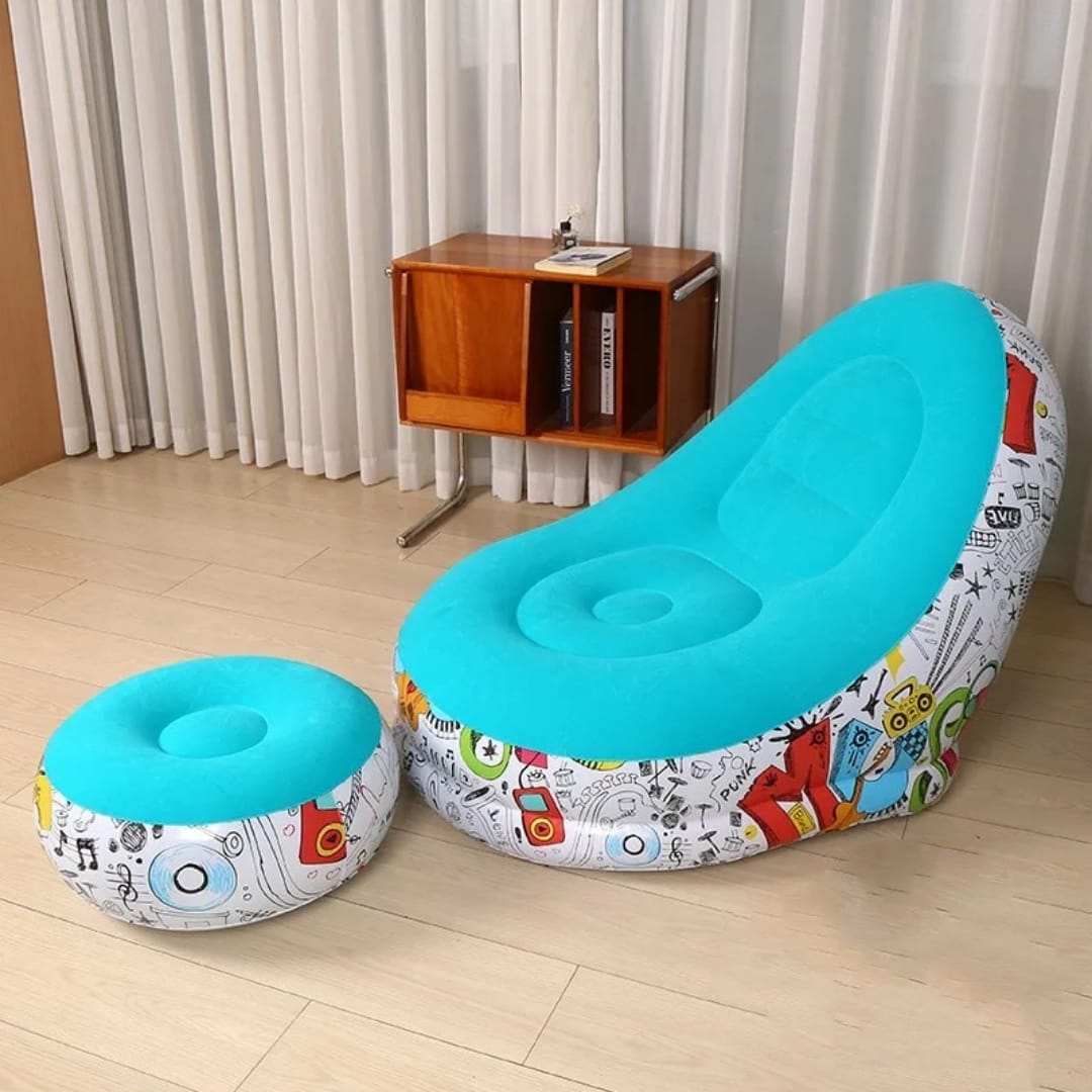 Inflatable Lazy Sofa With Footrest