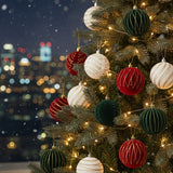 6Pcs Velvet Christmas Tree Decor Balls