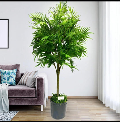 90cm evergreen artificial decorative plant with realistic foliage for elegant home and office décor.