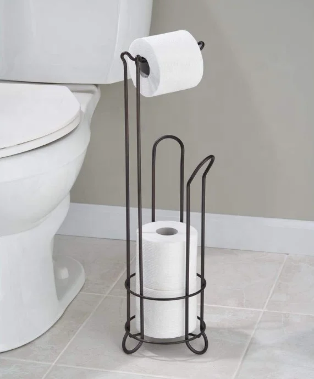 Stainless Steel Free Standing Tissue Holder