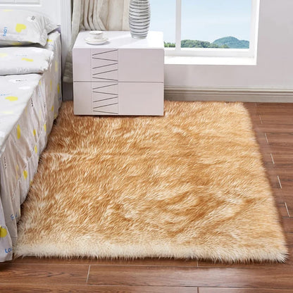 Luxury Faux Fur Mat 4x6 Feet