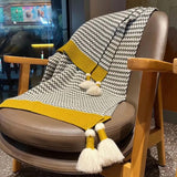 Nordic Knitted Throw Blanket