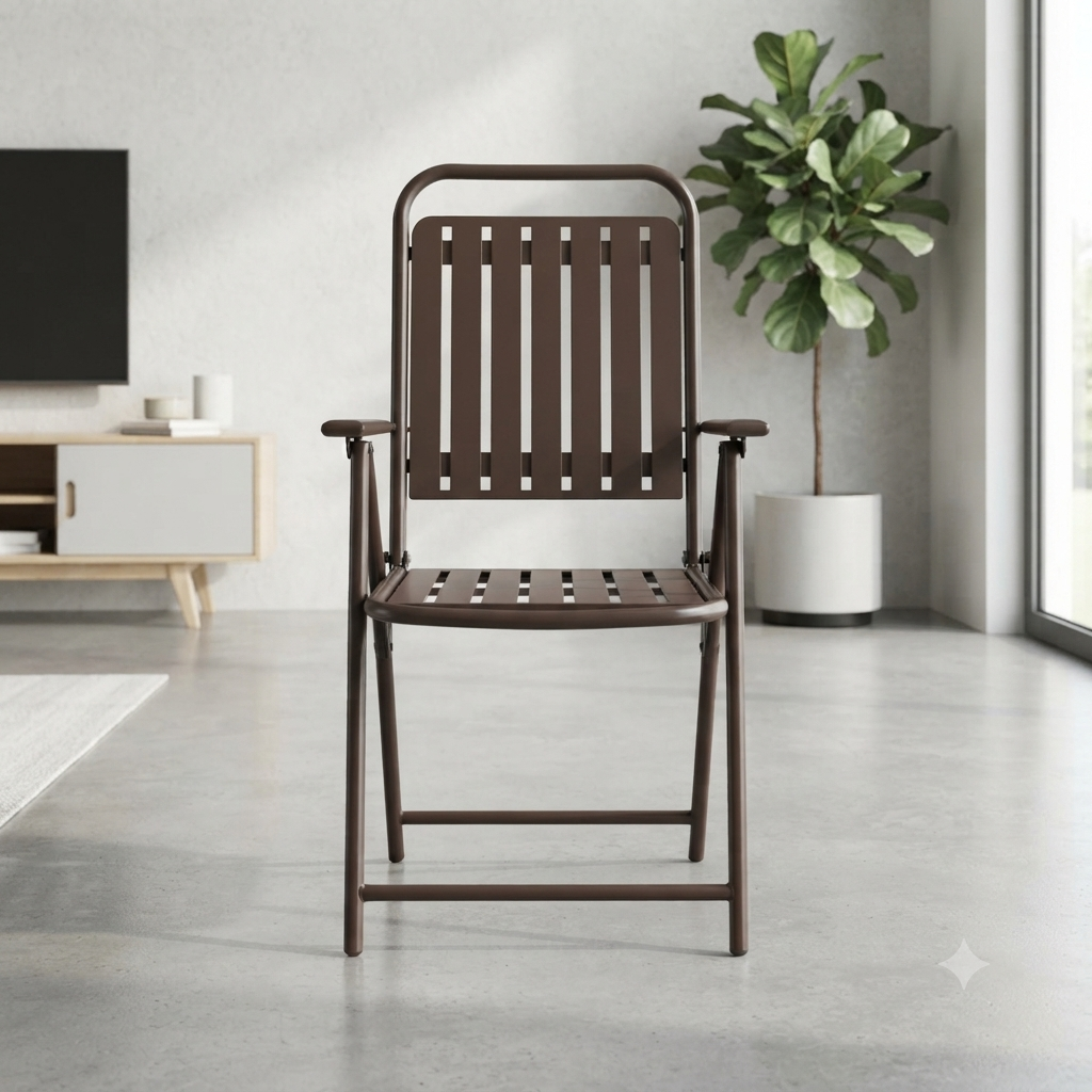 Metal Folding Chair with Armrests FC110