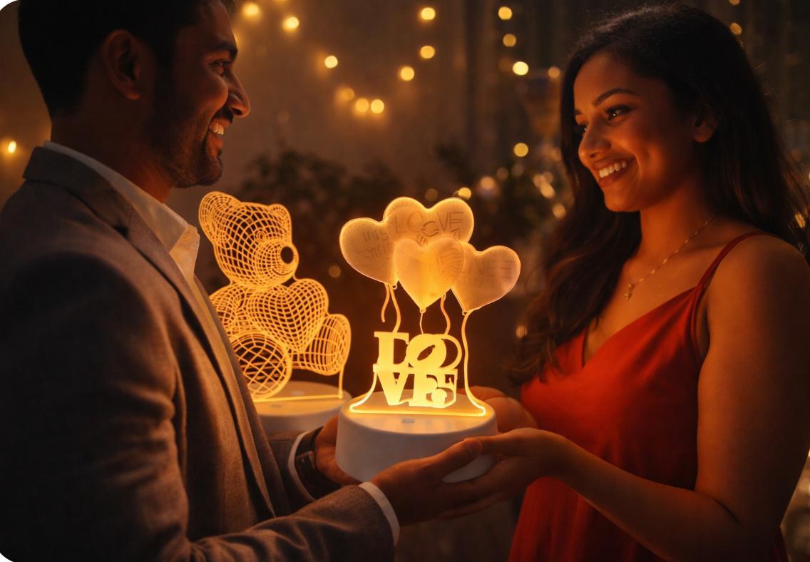 3D Acrylic Visualization Lamp