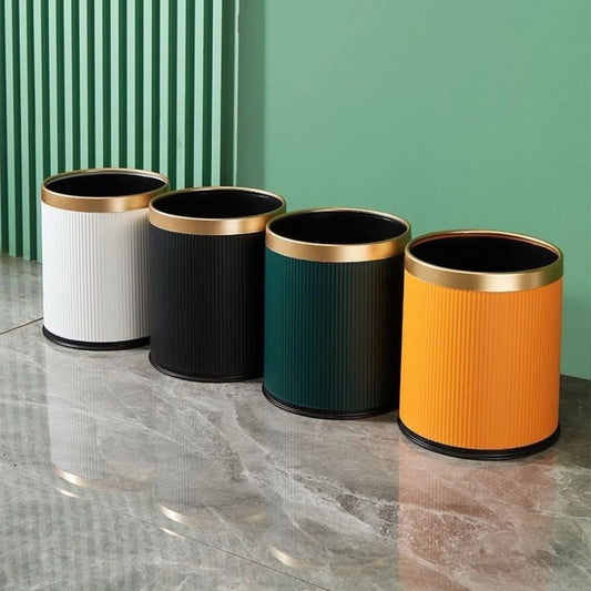 Ribbed waste bins
