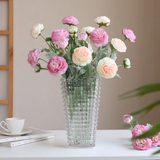 Conical Rainbow Glass Vase