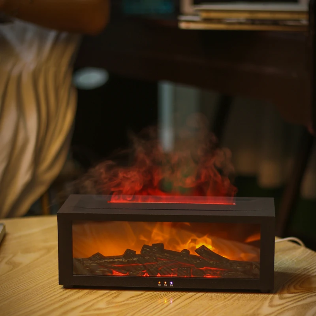 Flame Fireplace Aroma Diffuser Humidifier 26 cm