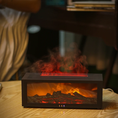Flame Fireplace Aroma Diffuser Humidifier 26 cm