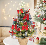 Mini Tabletop Christmas Tree with Decorations and Lights