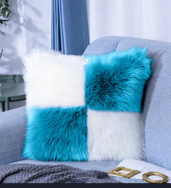 Faux Fur Throw Pillow Cases