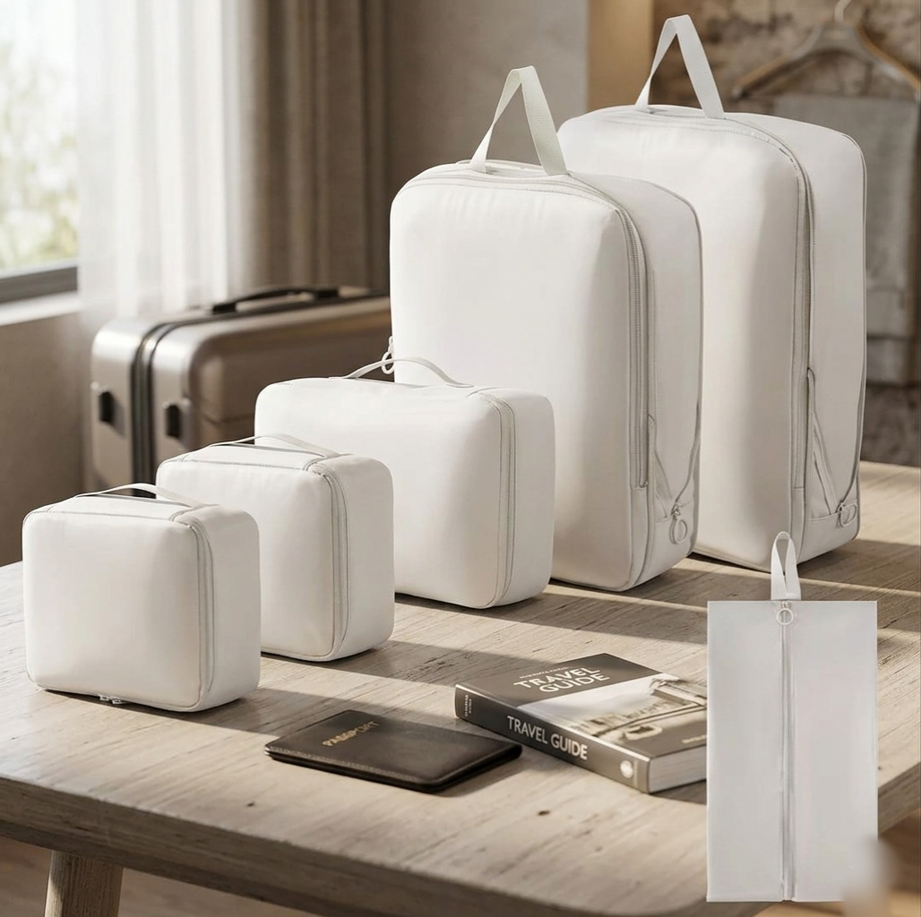 6-Piece Compressible Travel Bags Set