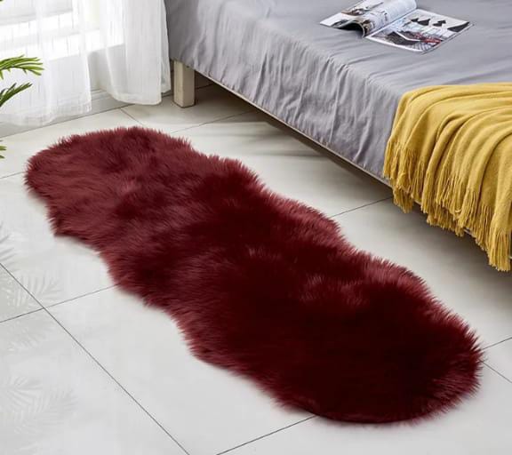 Faux Fur Carpet Irregular Shape