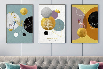 3Pc Wooden Wall Hangings
