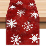 Christmas Snowman Table Runner Linen