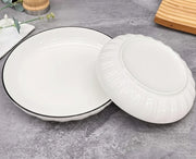 Set of six 8-inch side plates suitable for daily dining