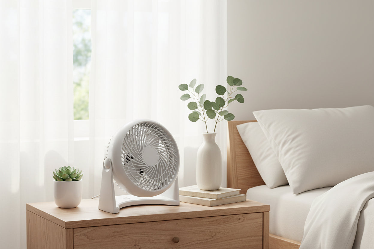 Table Fan 9 Inch Compact High Speed Air Circulation Fan DF TF09-090